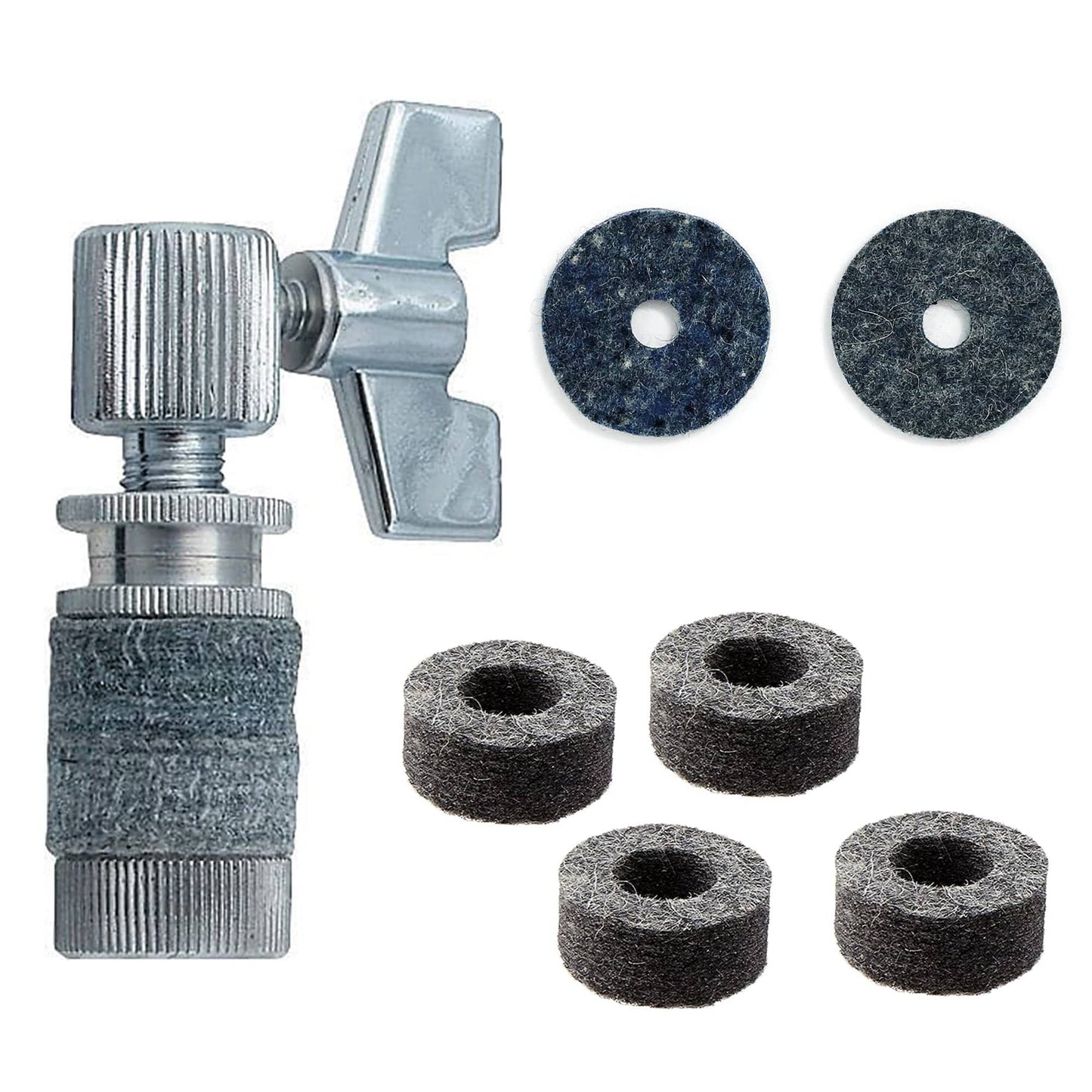 Gibraltar Standard Hi-Hat Clutch, Hi-Hat Cup Felt (2-Pack), and Hi-Hat Clutch Felt (4pk) Bundle Drums and Percussion / Parts and Accessories / Drum Parts