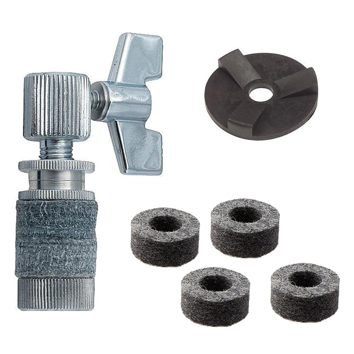 Gibraltar Standard Hi-Hat Clutch, Rubber Hi-Hat Seat, and Hi-Hat Clutch Felt (4pk) Bundle Drums and Percussion / Parts and Accessories / Drum Parts
