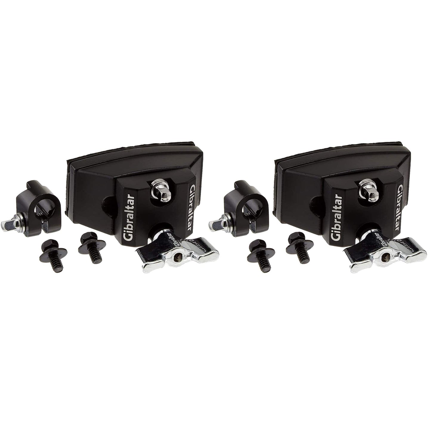 Gibraltar Super Tom Mount Bracket w/Wing Screw For 9.5mm-12.7mm (2 Pack Bundle) Drums and Percussion / Parts and Accessories / Mounts