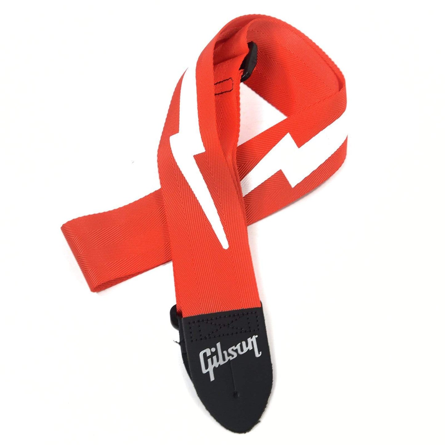 Gibson Lightning Bolt 2" Safety Strap - Ferrari Red Accessories / Straps