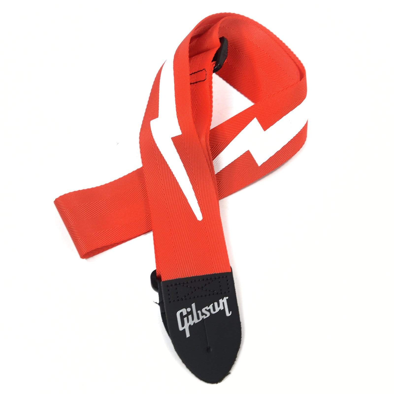Gibson Lightning Bolt 2" Safety Strap - Ferrari Red Accessories / Straps