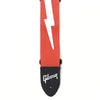Gibson Lightning Bolt 2" Safety Strap - Ferrari Red Accessories / Straps
