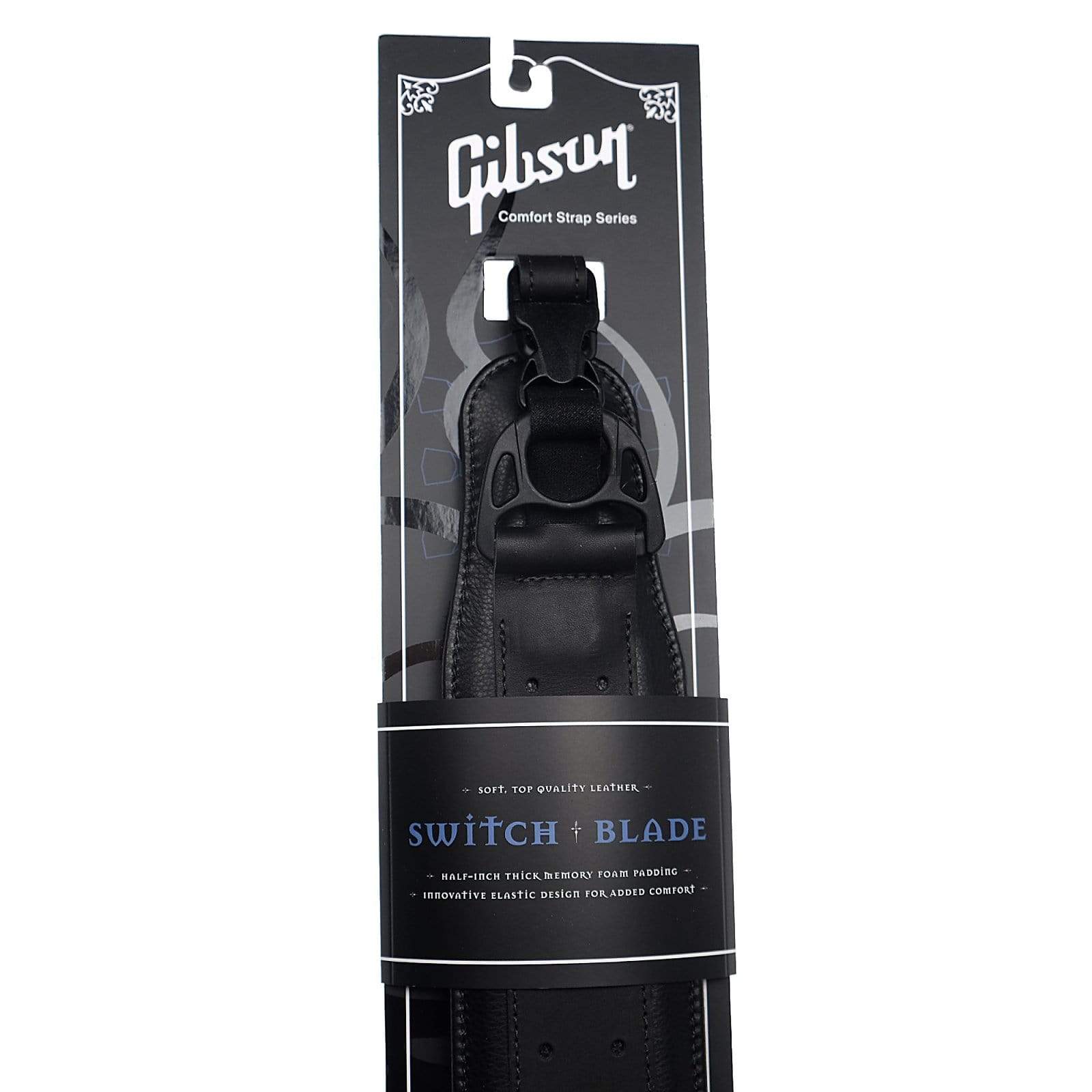 Gibson The Switchblade Premium Guitar Strap - Black Accessories / Straps