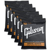 Gibson Gear Brite Wires Electric Guitar Strings Light 10-46 (6 Pack Bundle) Accessories / Strings / Guitar Strings