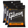 Gibson Gear Brite Wires Electric Guitar Strings Medium Light 11-50 (3 Pack Bundle) Accessories / Strings / Guitar Strings