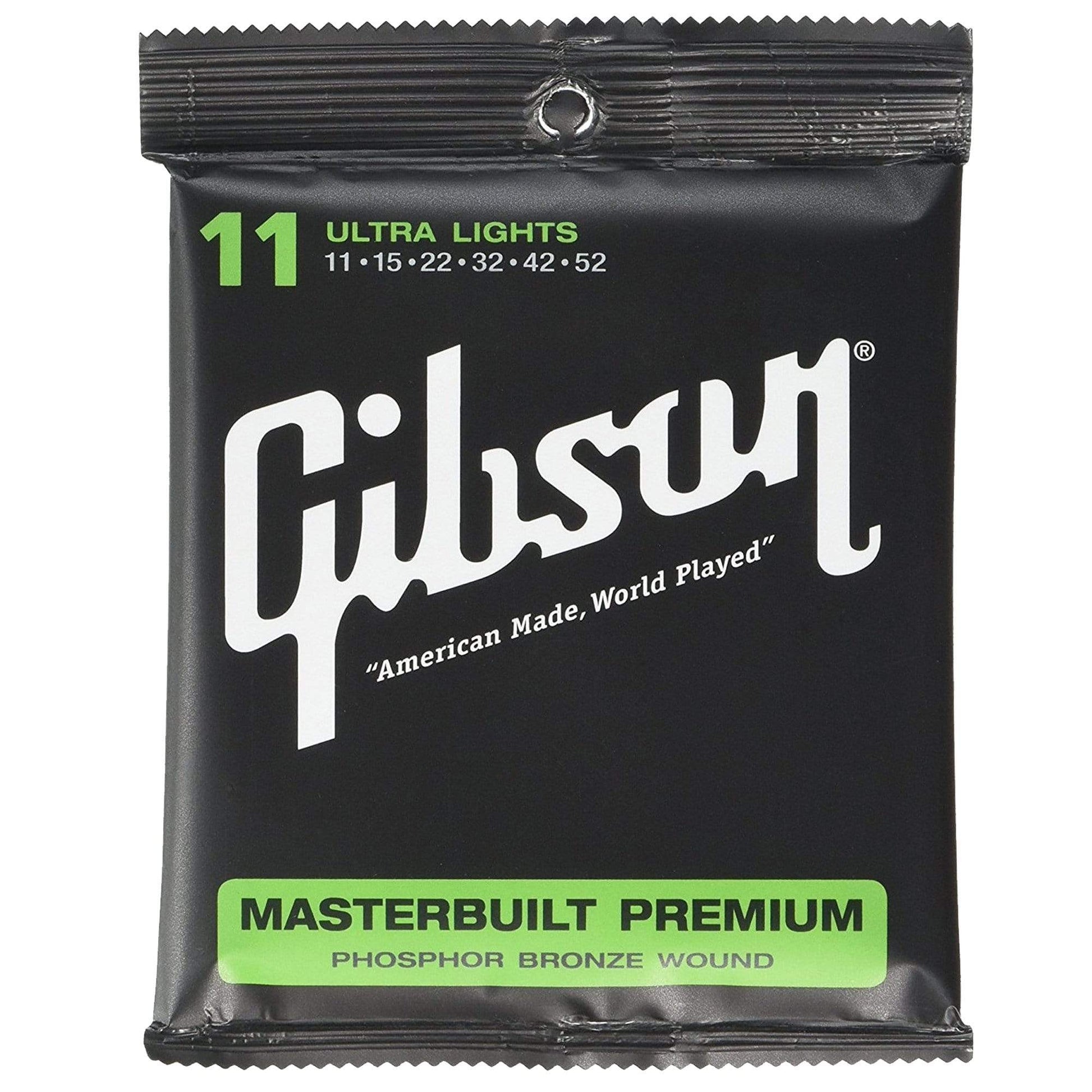 Gibson Gear J-200 Phosphor Bronze Acoustic Guitar Strings 11-52 (6 Pack Bundle) Accessories / Strings / Guitar Strings