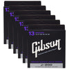 Gibson Gear J-200 Phosphor Bronze Acoustic Guitar Strings 13-56 (6 Pack Bundle) Accessories / Strings / Guitar Strings