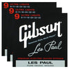 Gibson Gear Les Paul Electric Guitar Strings 9-42 (3 Pack Bundle) Accessories / Strings / Guitar Strings