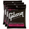 Gibson Gear Masterbuilt Premium 80/20 Bronze Acoustic Guitar Strings 13-56 (3 Pack Bundle) Accessories / Strings / Guitar Strings