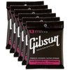 Gibson Gear Masterbuilt Premium 80/20 Bronze Acoustic Guitar Strings 13-56 (6 Pack Bundle) Accessories / Strings / Guitar Strings