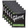 Gibson Gear Masterbuilt Premium Phosphor Bronze Acoustic Guitar Strings 10-47 (6 Pack Bundle) Accessories / Strings / Guitar Strings