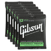 Gibson Gear Masterbuilt Premium Phosphor Bronze Acoustic Guitar Strings 12-53(6 Pack Bundle) Accessories / Strings / Guitar Strings
