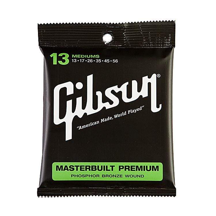 Gibson Gear Masterbuilt Premium Phosphor Bronze Acoustic Guitar Strings 13-56 Accessories / Strings / Guitar Strings
