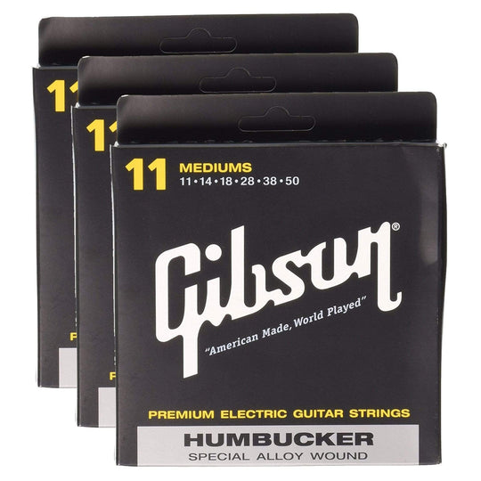 Gibson Gear Special Alloy Humbucker Electric Guitar Strings Medium Light 11-50 (3 Pack Bundle) Accessories / Strings / Guitar Strings