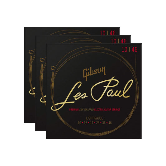 Gibson Les Paul Premium Electric Guitar Strings Light 3 Pack Bundle Accessories / Strings / Guitar Strings
