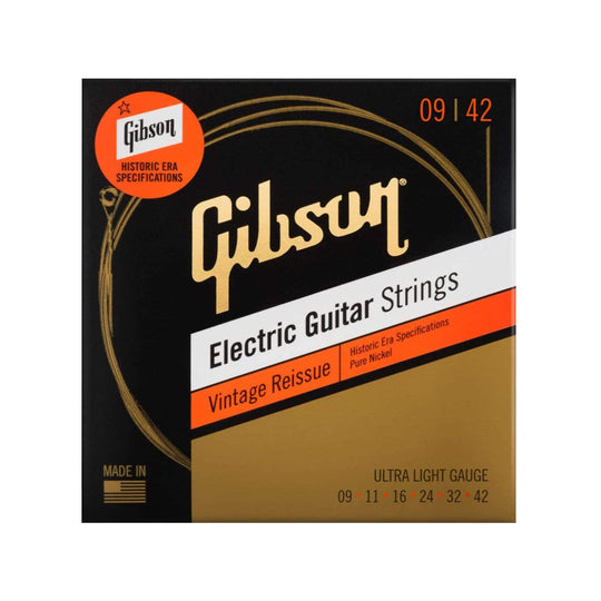 Gibson Vintage Reissue Electric Guitar Strings Ultra-Light Gauge 9-42 Accessories / Strings / Guitar Strings