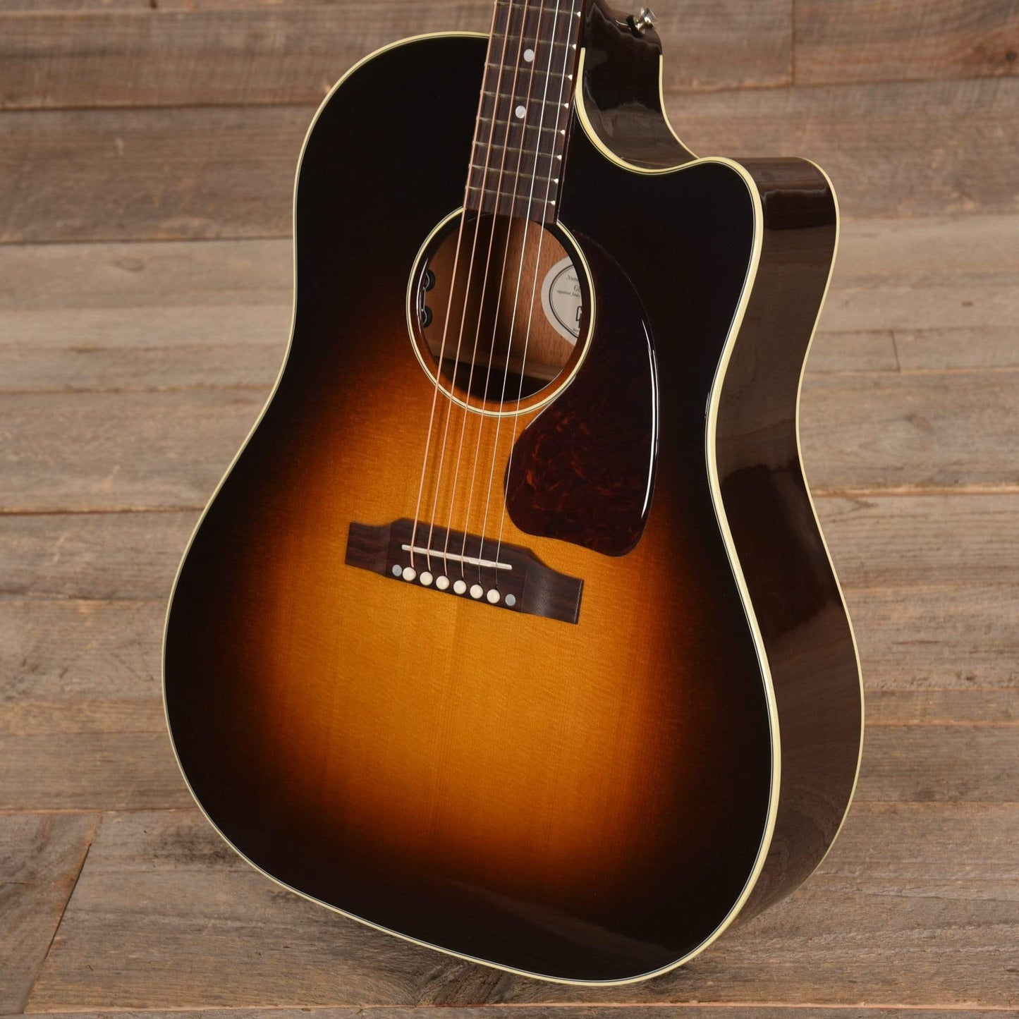 Gibson Montana J-45 Cutaway Vintage Sunburst w/Hardshell Case Acoustic Guitars / Built-in Electronics