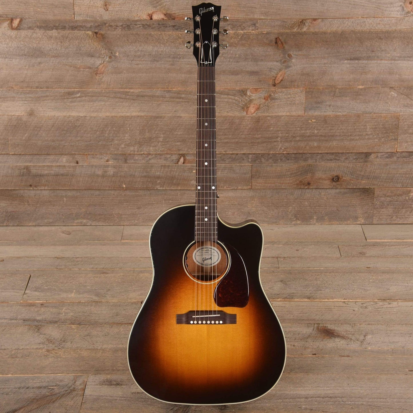 Gibson Montana J-45 Cutaway Vintage Sunburst w/Hardshell Case Acoustic Guitars / Built-in Electronics