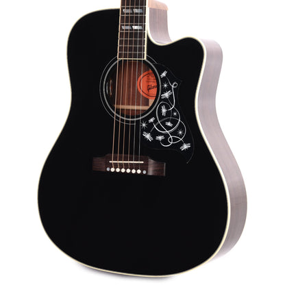 Gibson Jerry Cantrell Signature "Fire Devil" Songwriter Ebony Acoustic Guitars / Dreadnought
