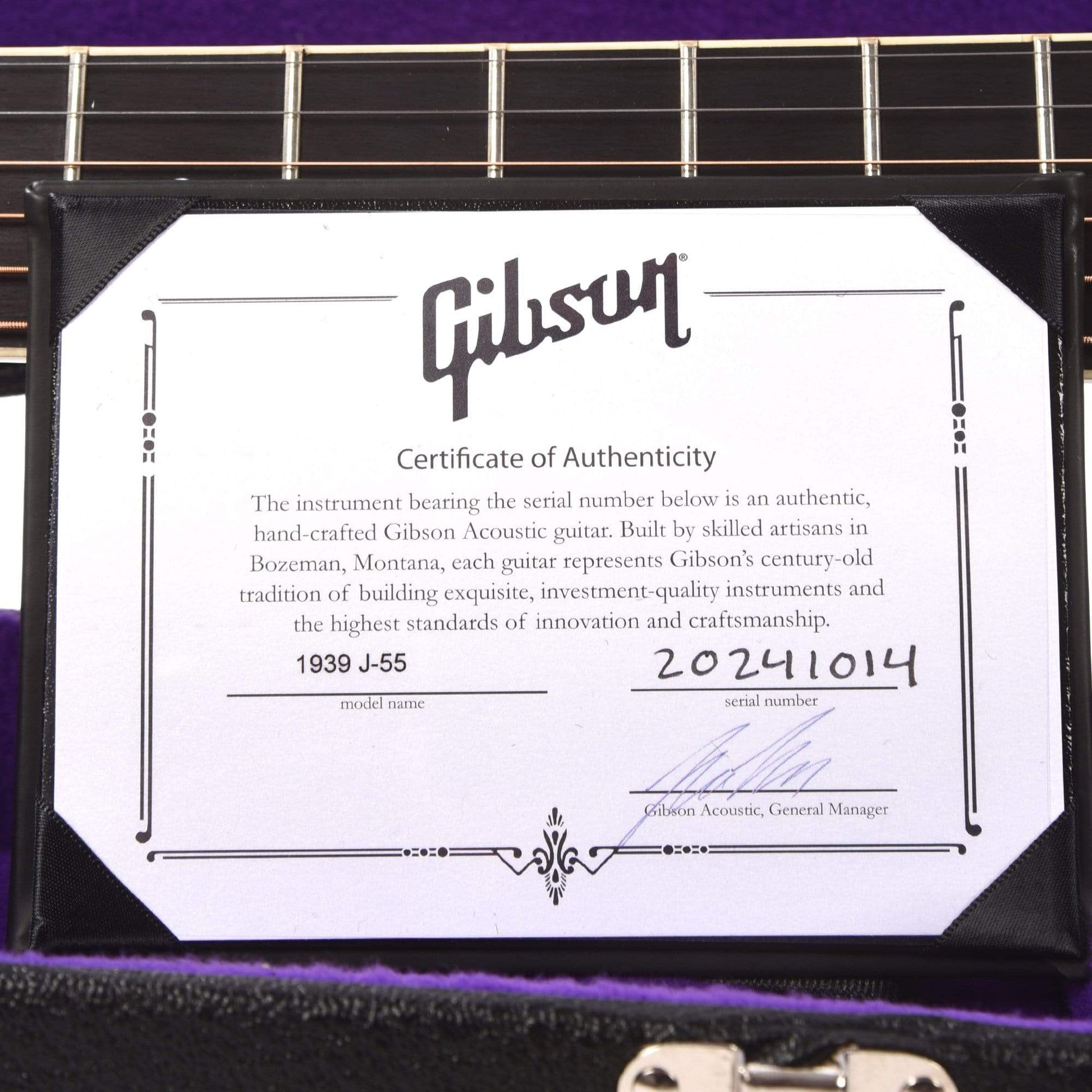 Gibson Montana Custom Shop Historic Reissue 1939 J-55 Faded Vintage Sunburst Acoustic Guitars / Dreadnought