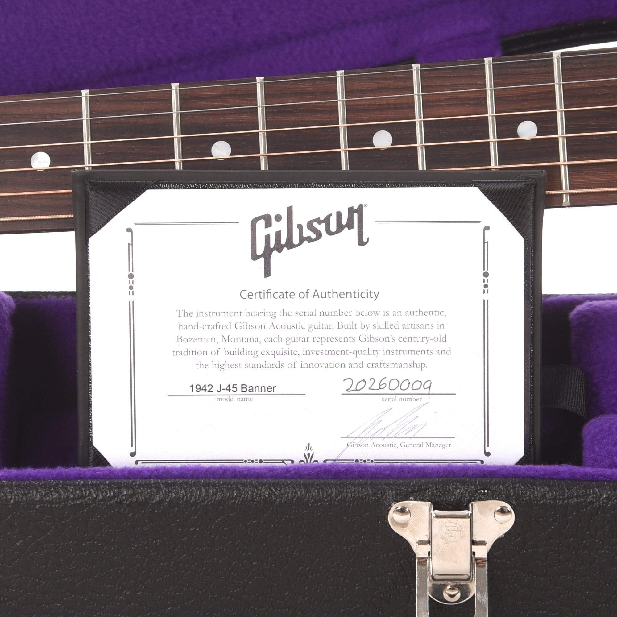 Gibson Montana Custom Shop Historic Reissue 1942 Banner J-45  Vintage Sunburst Acoustic Guitars / Dreadnought