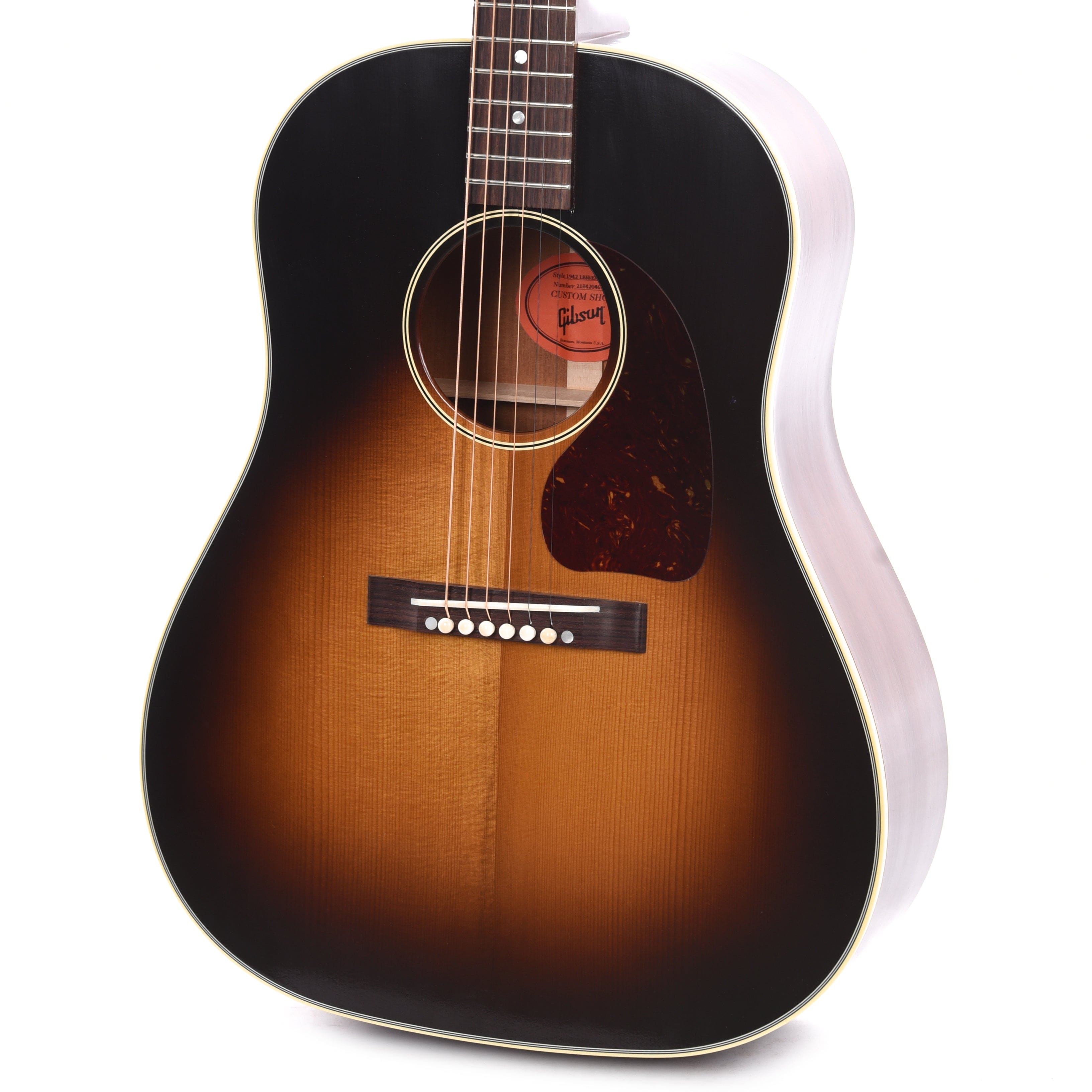 Gibson Montana Custom Shop Historic Reissue 1942 Banner J-45 Vintage Sunburst Acoustic Guitars / Dreadnought