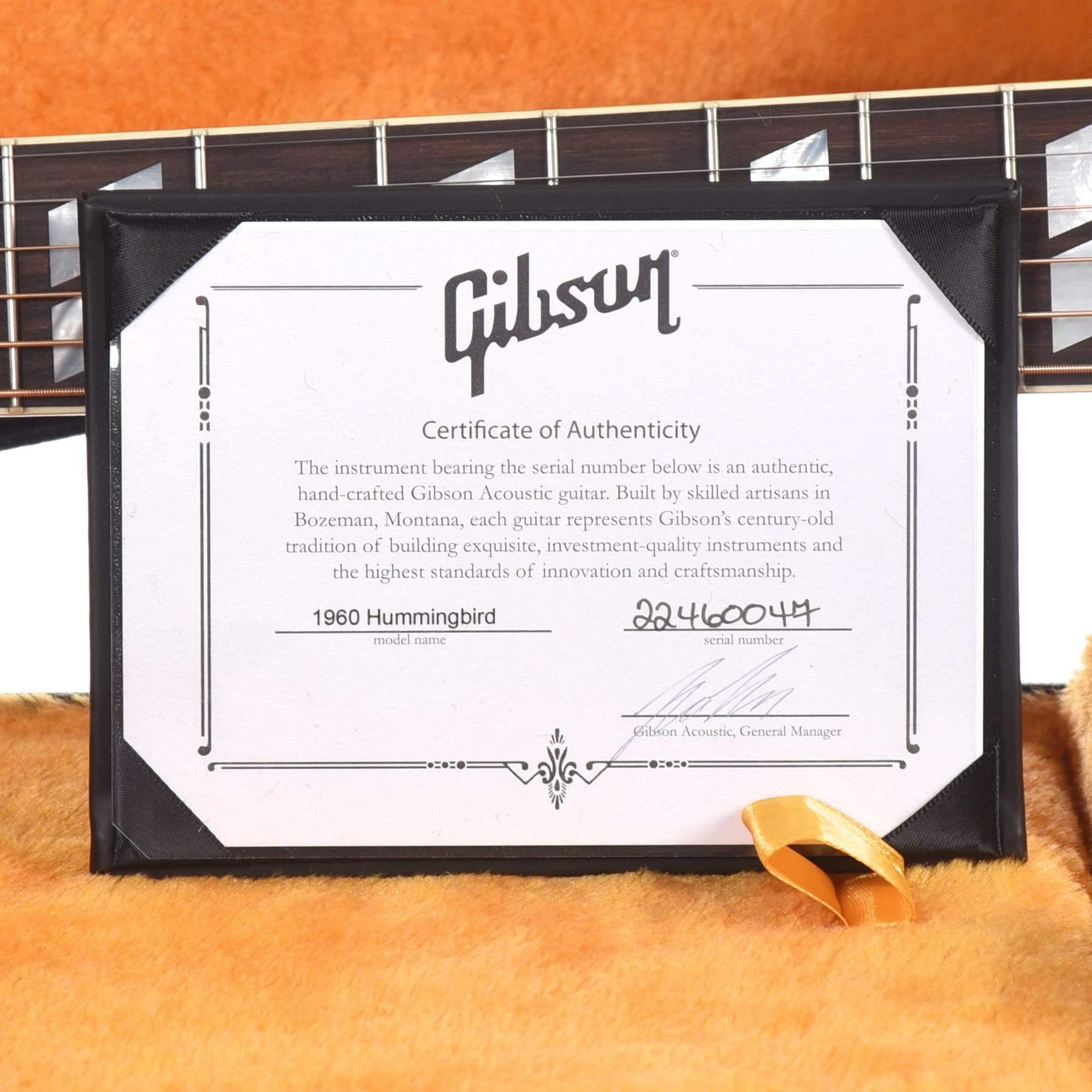 Gibson Montana Custom Shop Historic Reissue 1960 Hummingbird, Fixed Bridge Heritage Cherry Sunburst Acoustic Guitars / Dreadnought