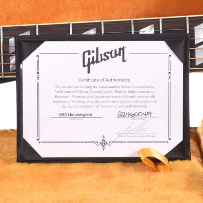 Gibson Montana Custom Shop Historic Reissue 1960 Hummingbird, Fixed Bridge Heritage Cherry Sunburst Acoustic Guitars / Dreadnought
