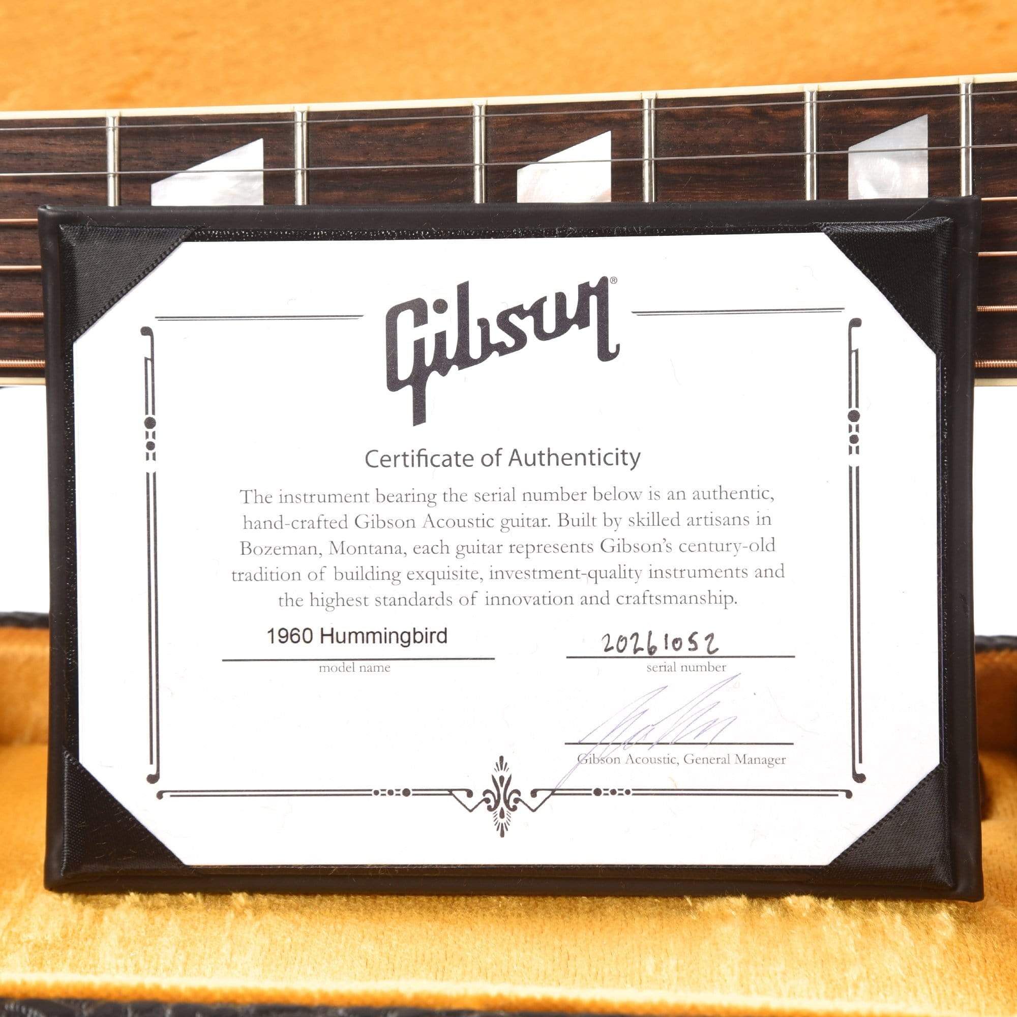 Gibson Montana Custom Shop Historic Reissue 1960 Hummingbird Heritage Cherry Sunburst w/Adjustable Saddle Acoustic Guitars / Dreadnought