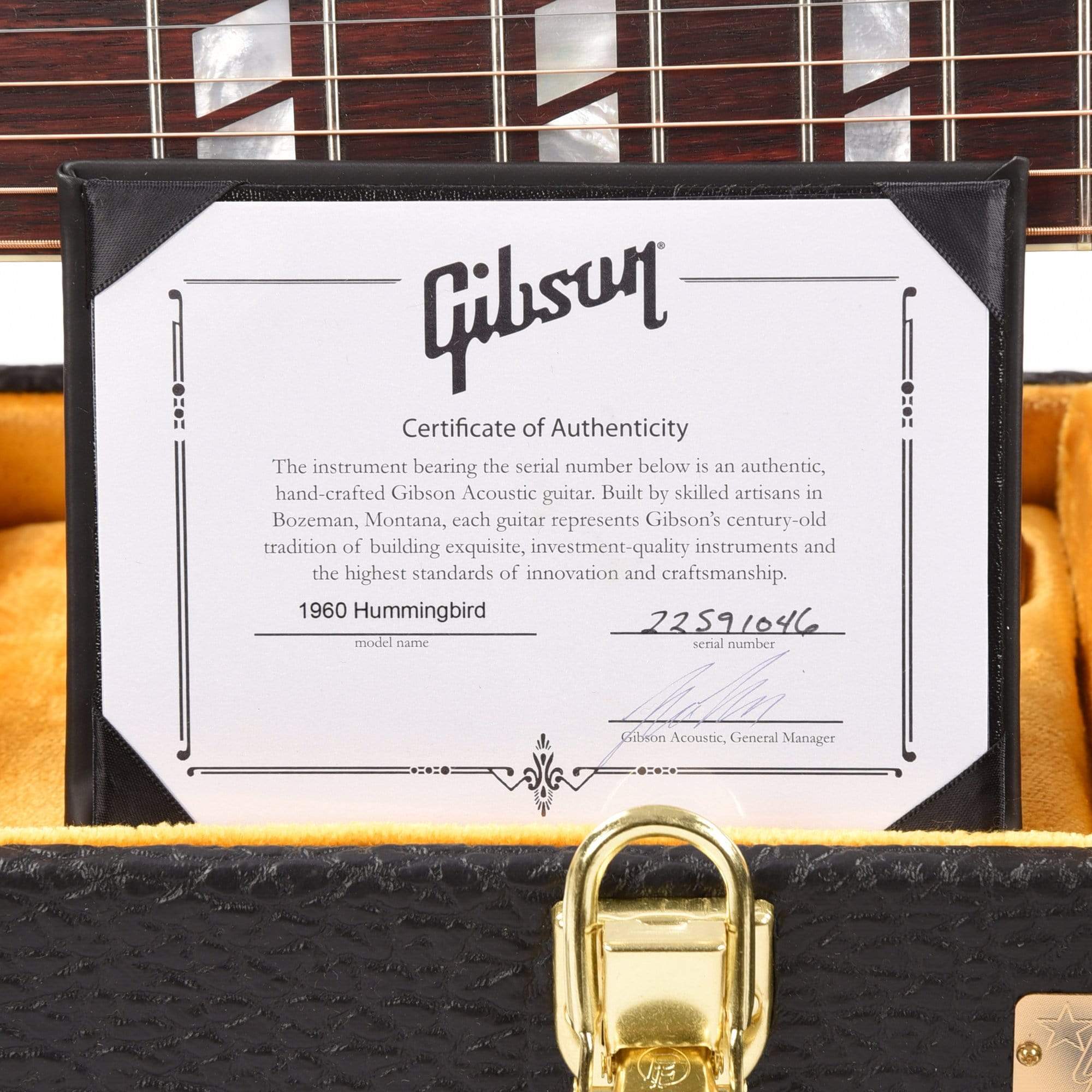 Gibson Montana Custom Shop Historic Reissue 1960 Hummingbird Heritage Cherry Sunburst w/Adjustable Saddle Acoustic Guitars / Dreadnought