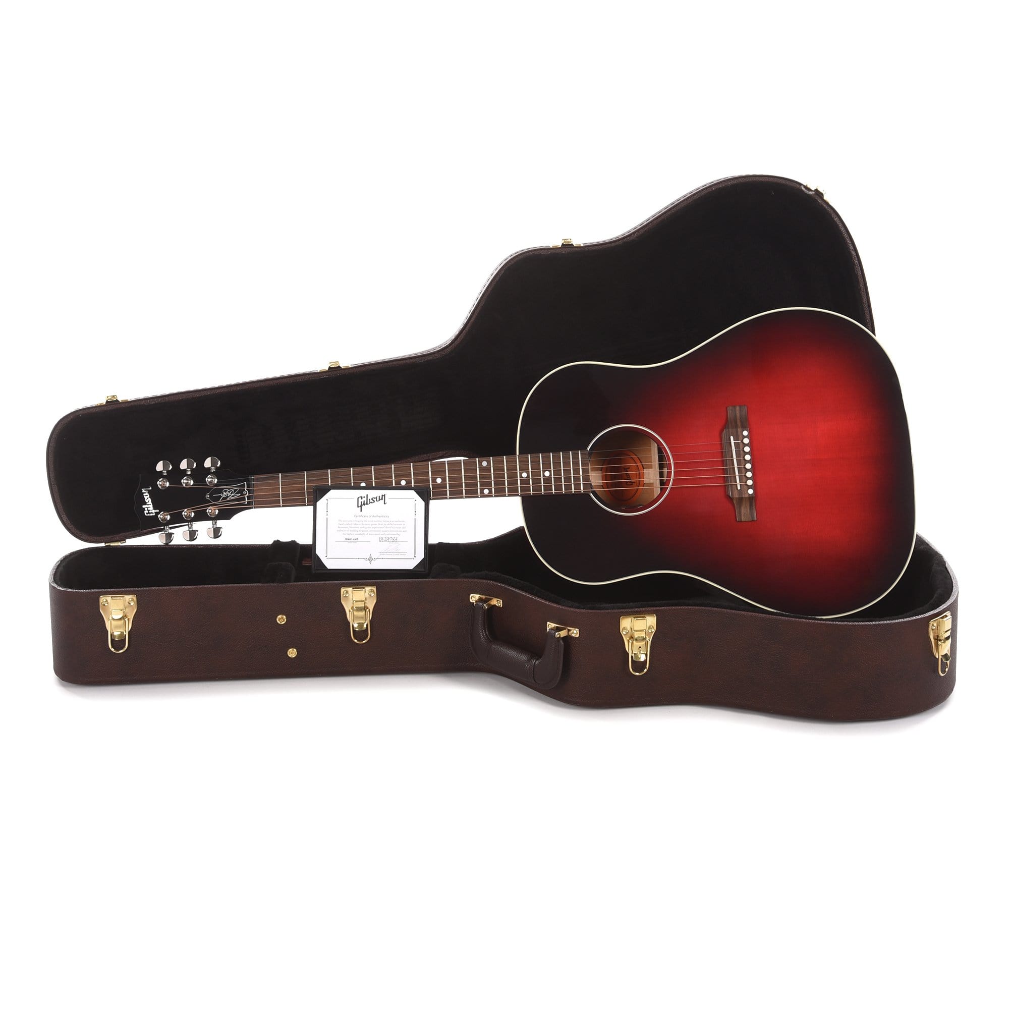 Gibson Montana Custom Shop Slash J-45 Vermillion Burst Acoustic Guitars / Dreadnought