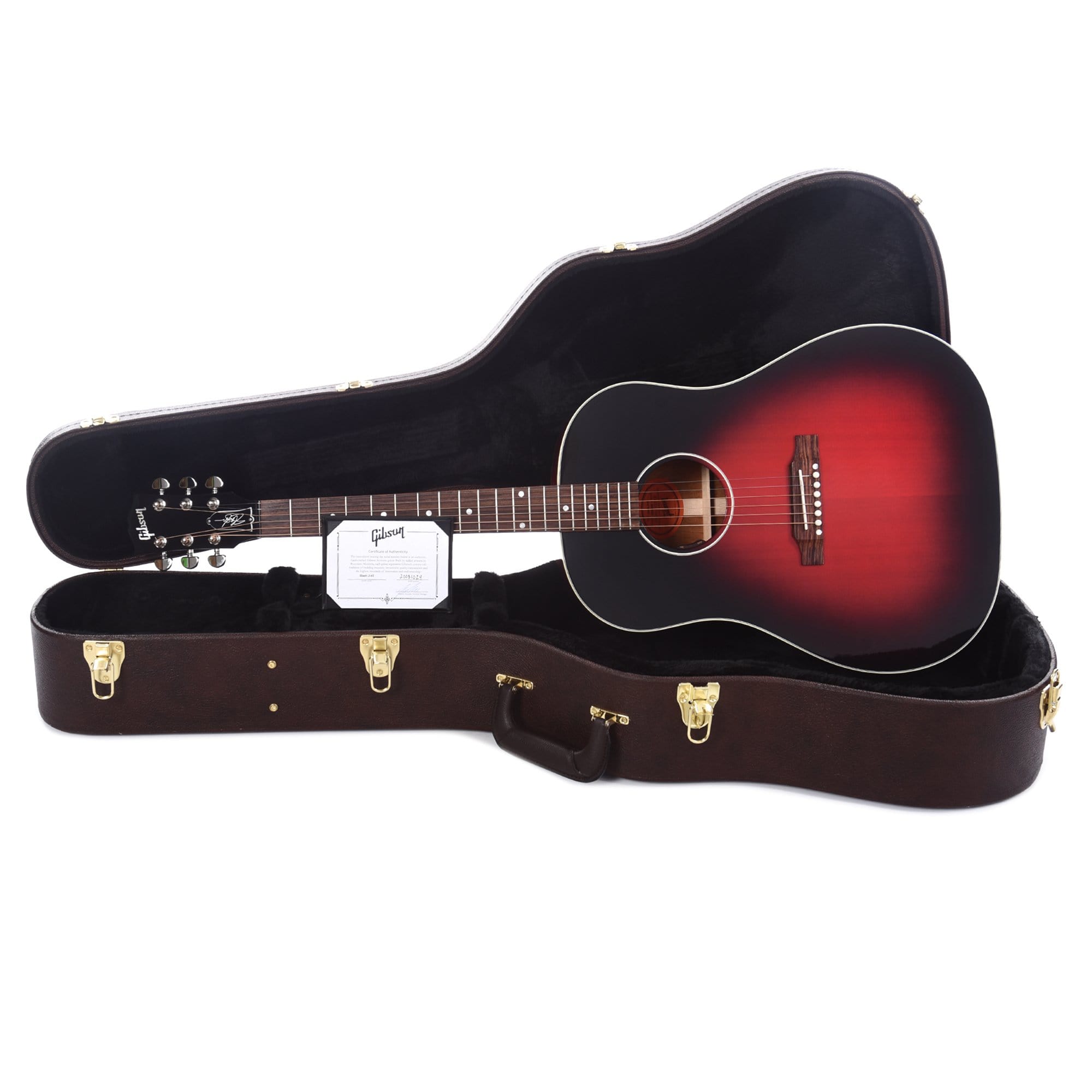 Gibson Montana Custom Shop Slash J-45 Vermillion Burst Acoustic Guitars / Dreadnought
