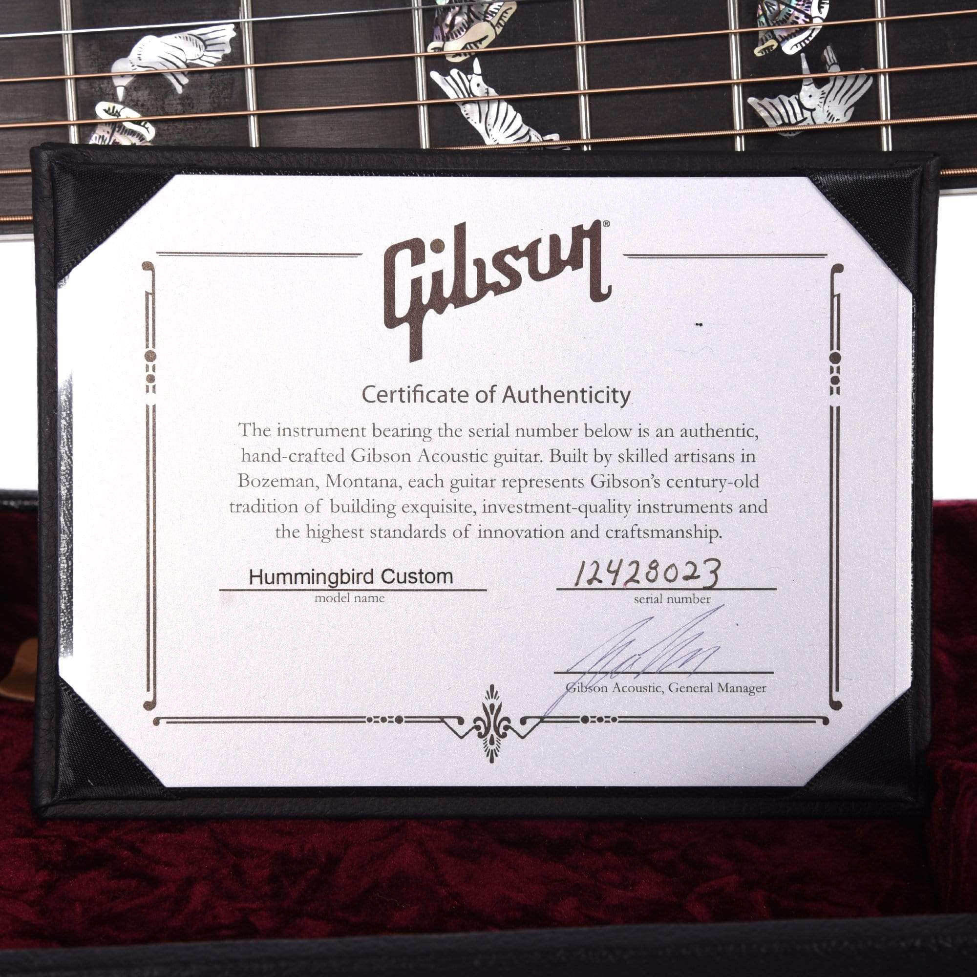 Gibson Montana Hummingbird Custom Antique Natural Acoustic Guitars / Dreadnought