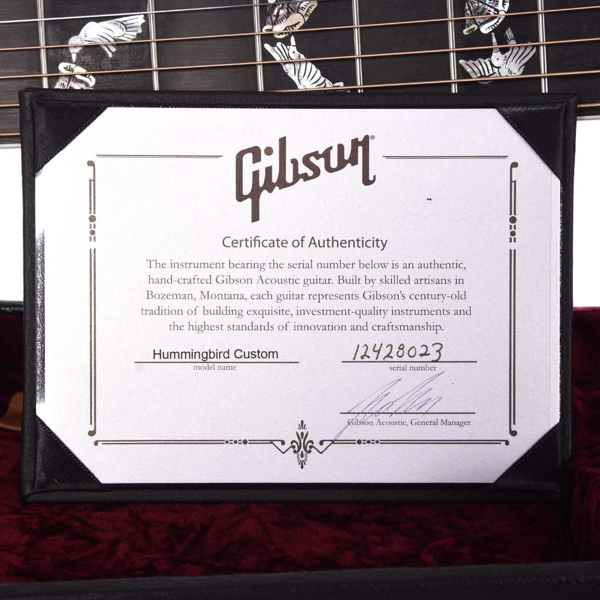 Gibson Montana Hummingbird Custom Antique Natural Acoustic Guitars / Dreadnought