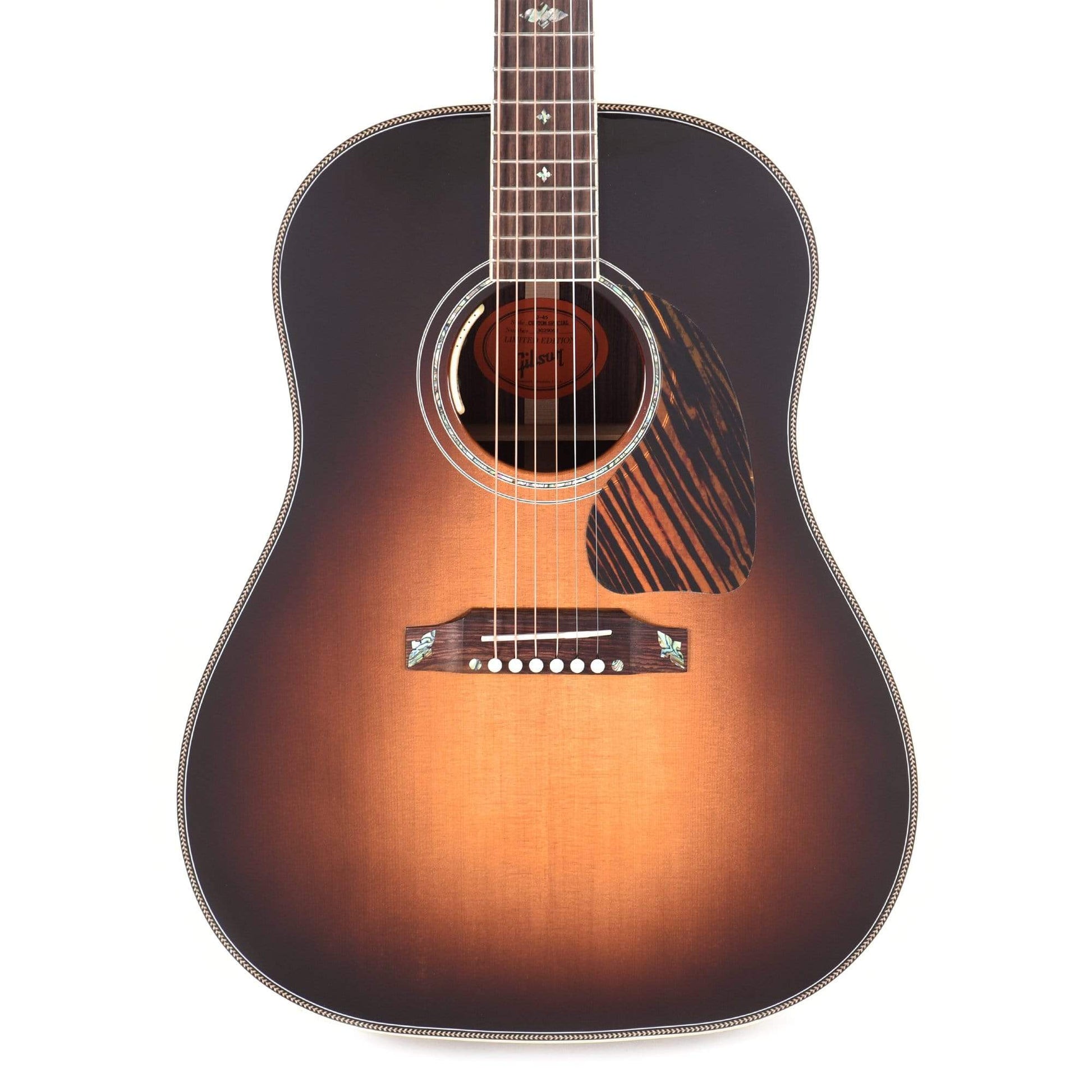 Gibson Montana J-45 Custom Vintage Sunburst Limited Edition w/Flower Peghead Inlay Acoustic Guitars / Dreadnought