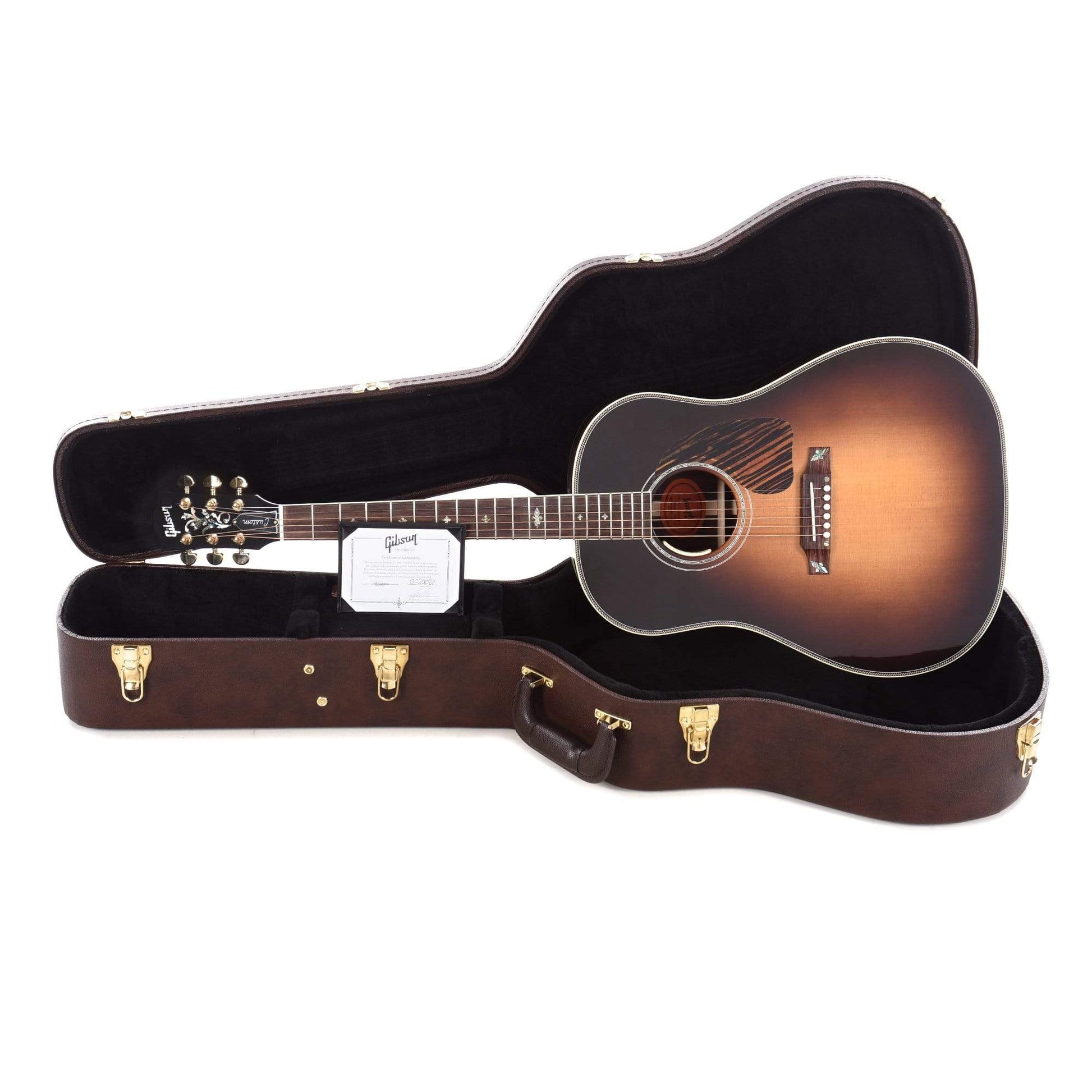 Gibson Montana J-45 Custom Vintage Sunburst Limited Edition w/Flower Peghead Inlay Acoustic Guitars / Dreadnought