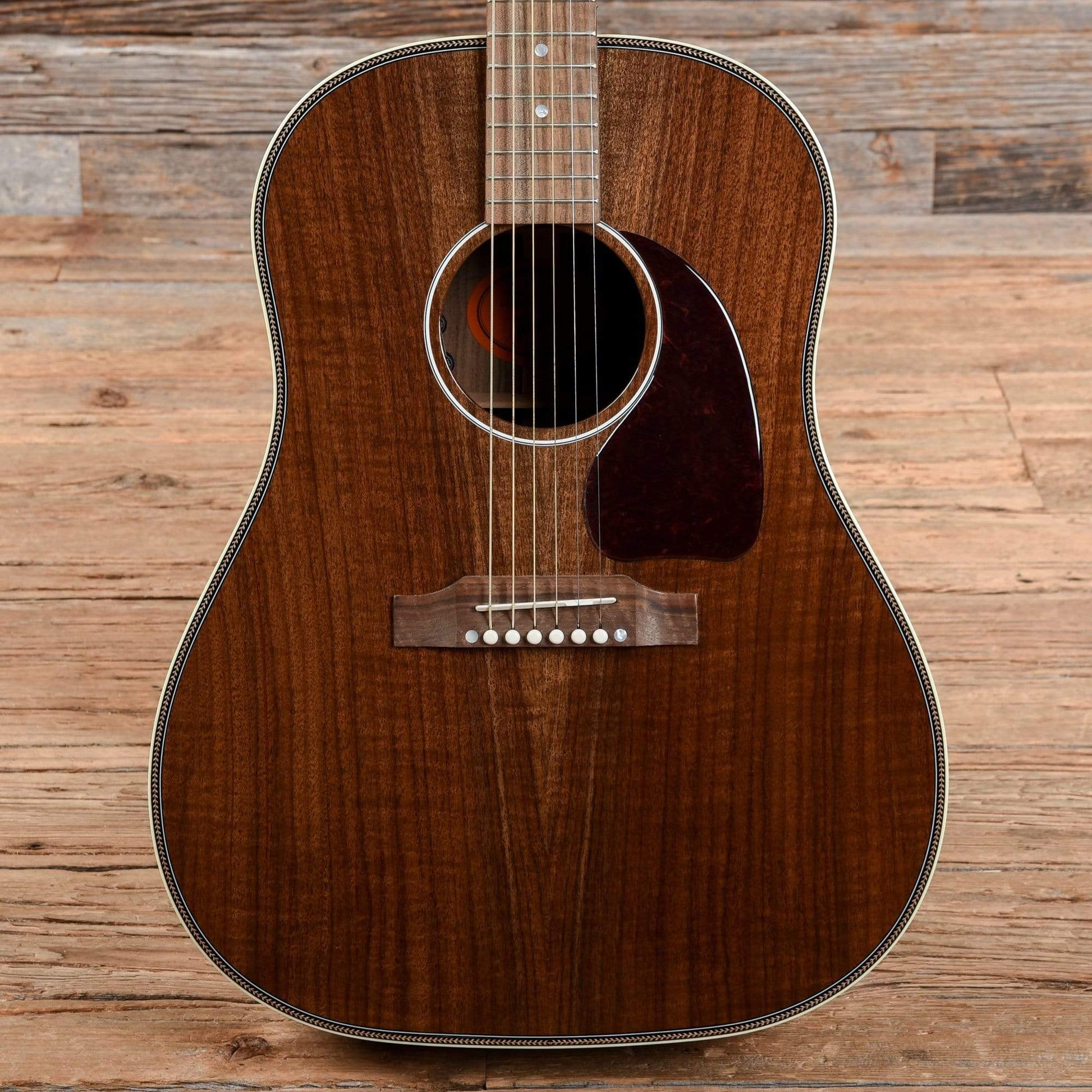 Gibson Montana J-45 Herringbone All Walnut Antique Natural Acoustic Guitars / Dreadnought