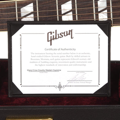 Gibson Montana Sheryl Crow Country Western Supreme Antique Cherry w/ Signed Label Acoustic Guitars / Dreadnought