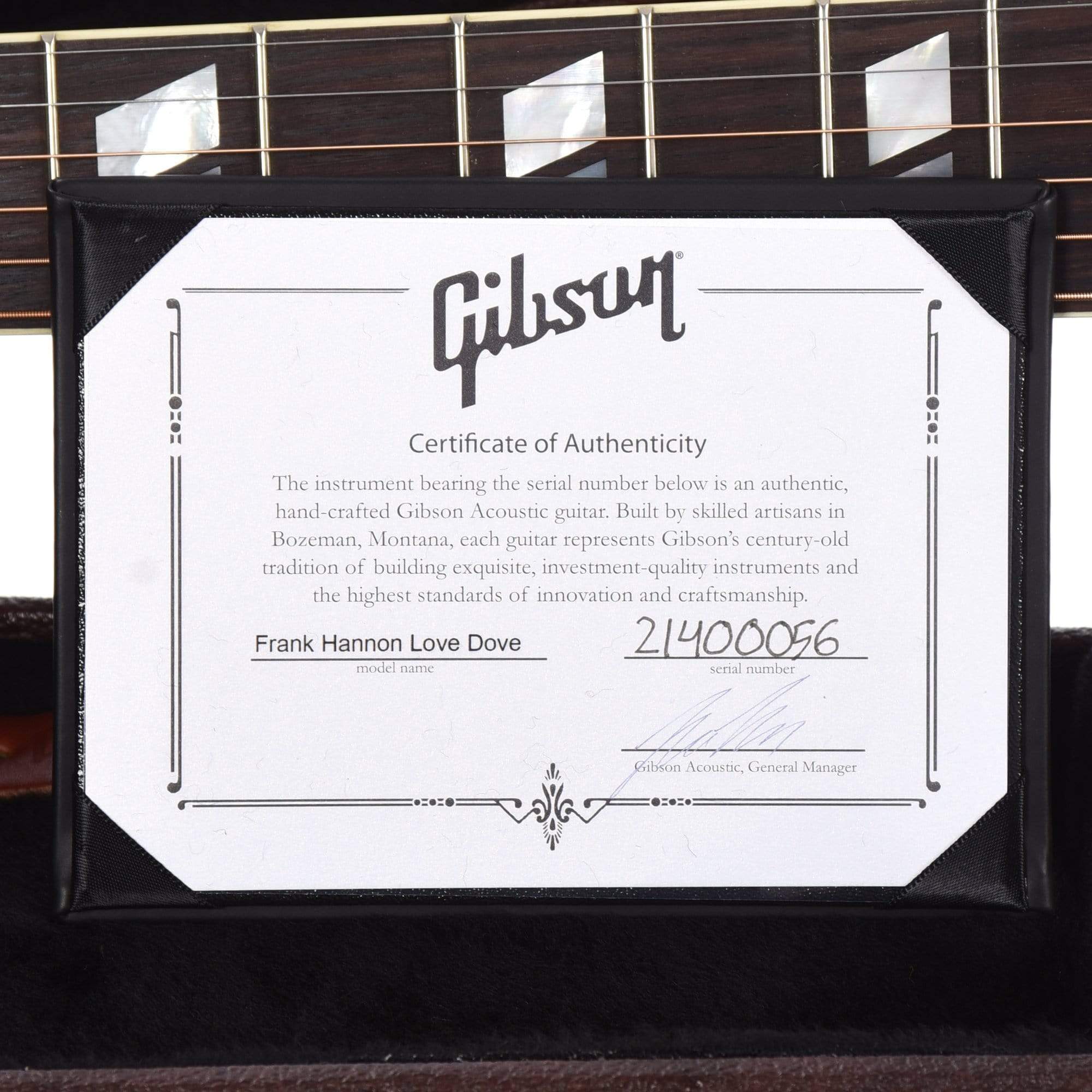 Gibson Signature Frank Hannon Love Dove Vintage Cherry Sunburst Acoustic Guitars / Dreadnought