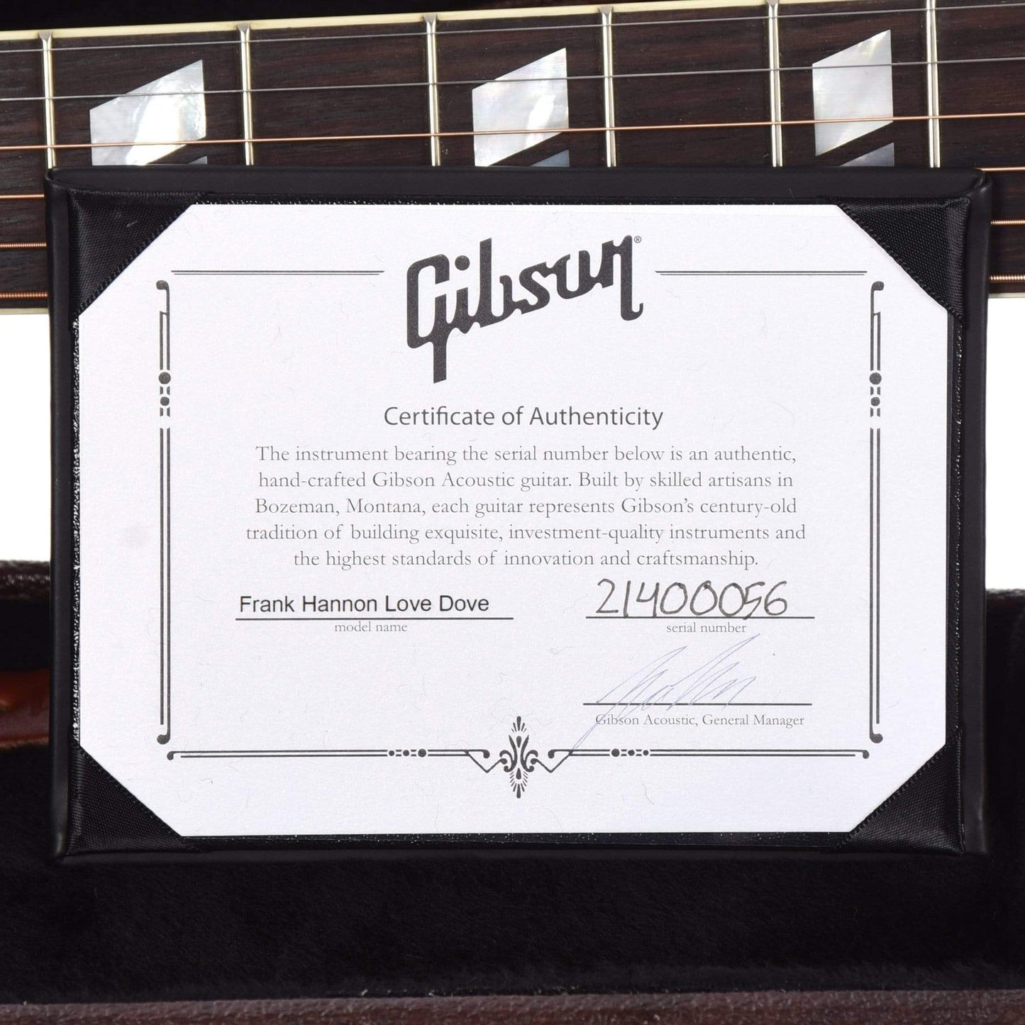 Gibson Signature Frank Hannon Love Dove Vintage Cherry Sunburst Acoustic Guitars / Dreadnought