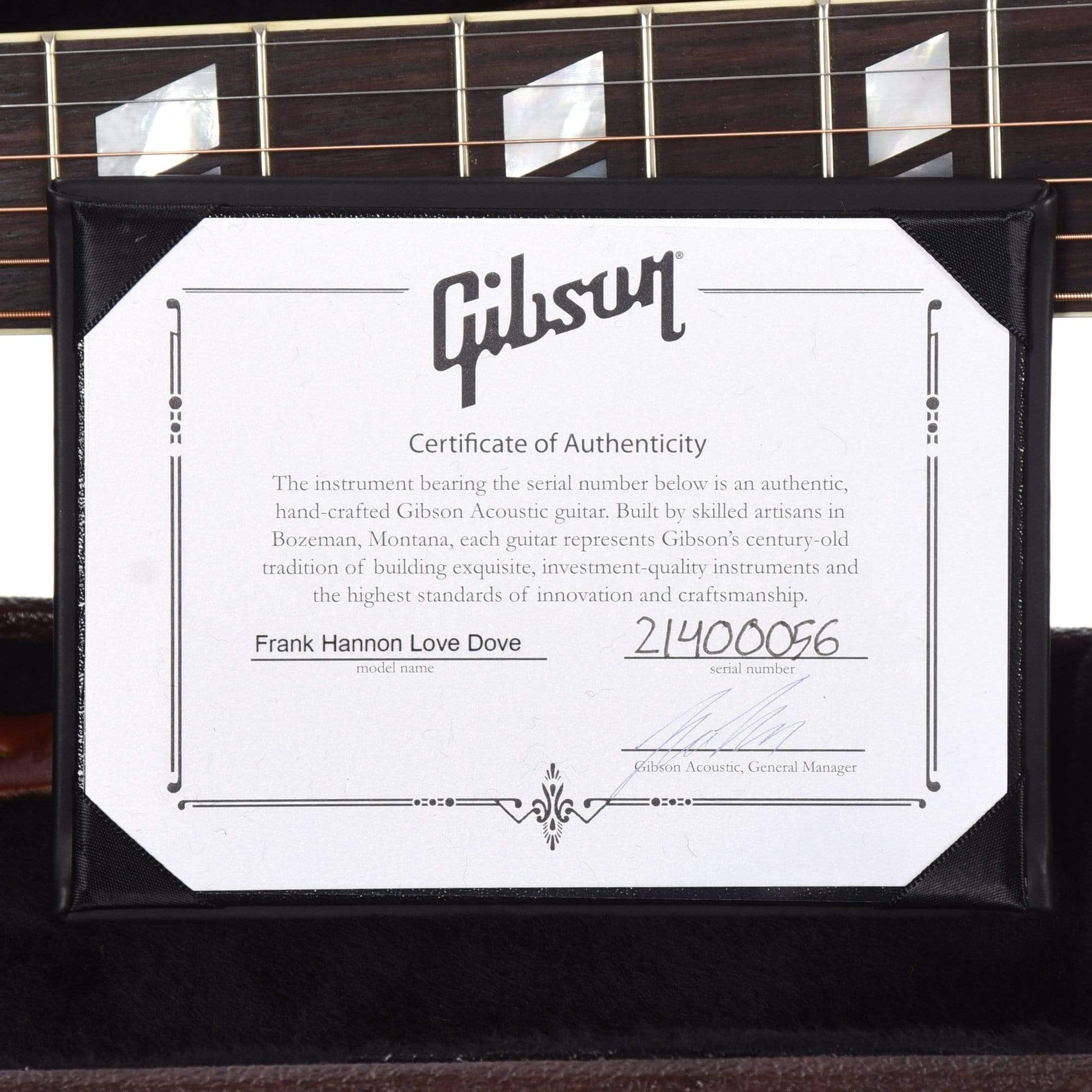Gibson Signature Frank Hannon Love Dove Vintage Cherry Sunburst Acoustic Guitars / Dreadnought