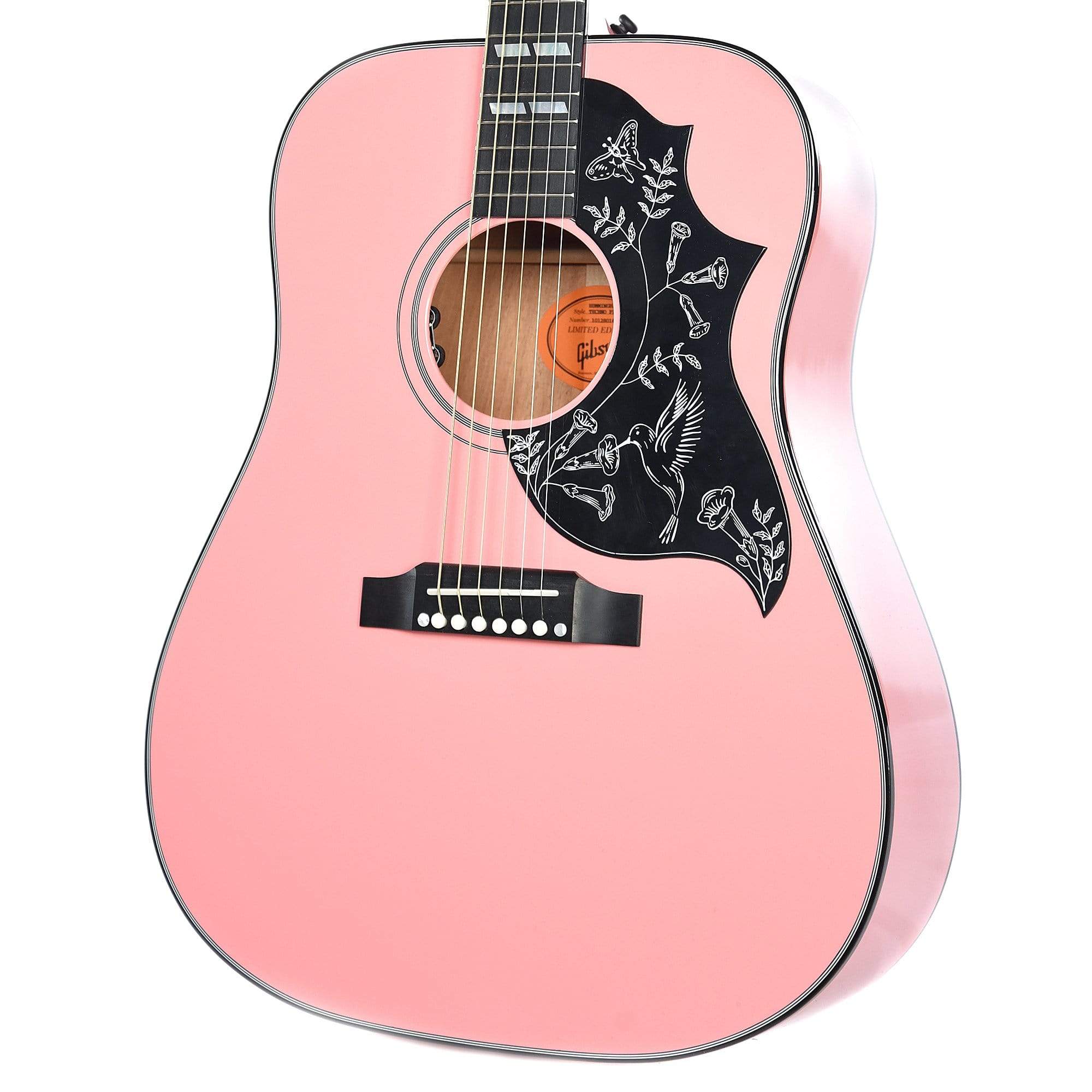 Gibson Montana Hummingbird Techno Pink Acoustic Guitars