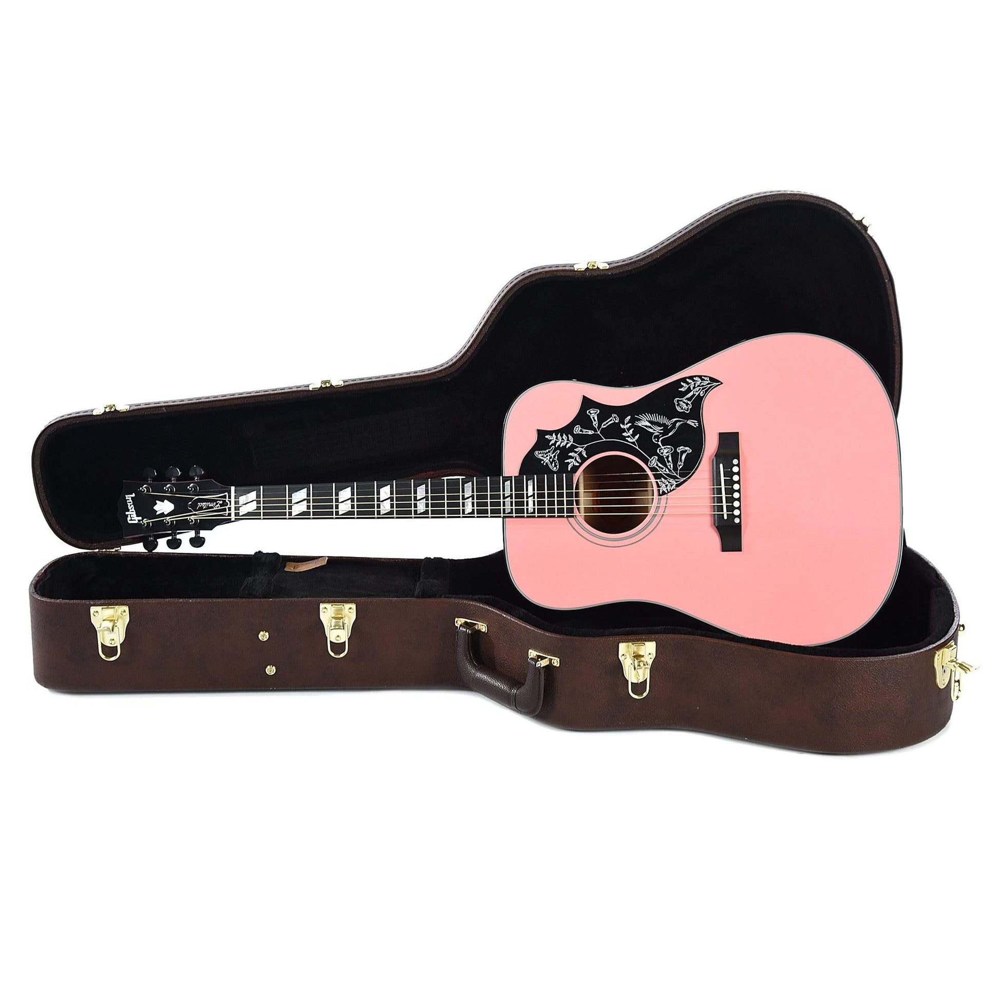 Gibson Montana Hummingbird Techno Pink Acoustic Guitars