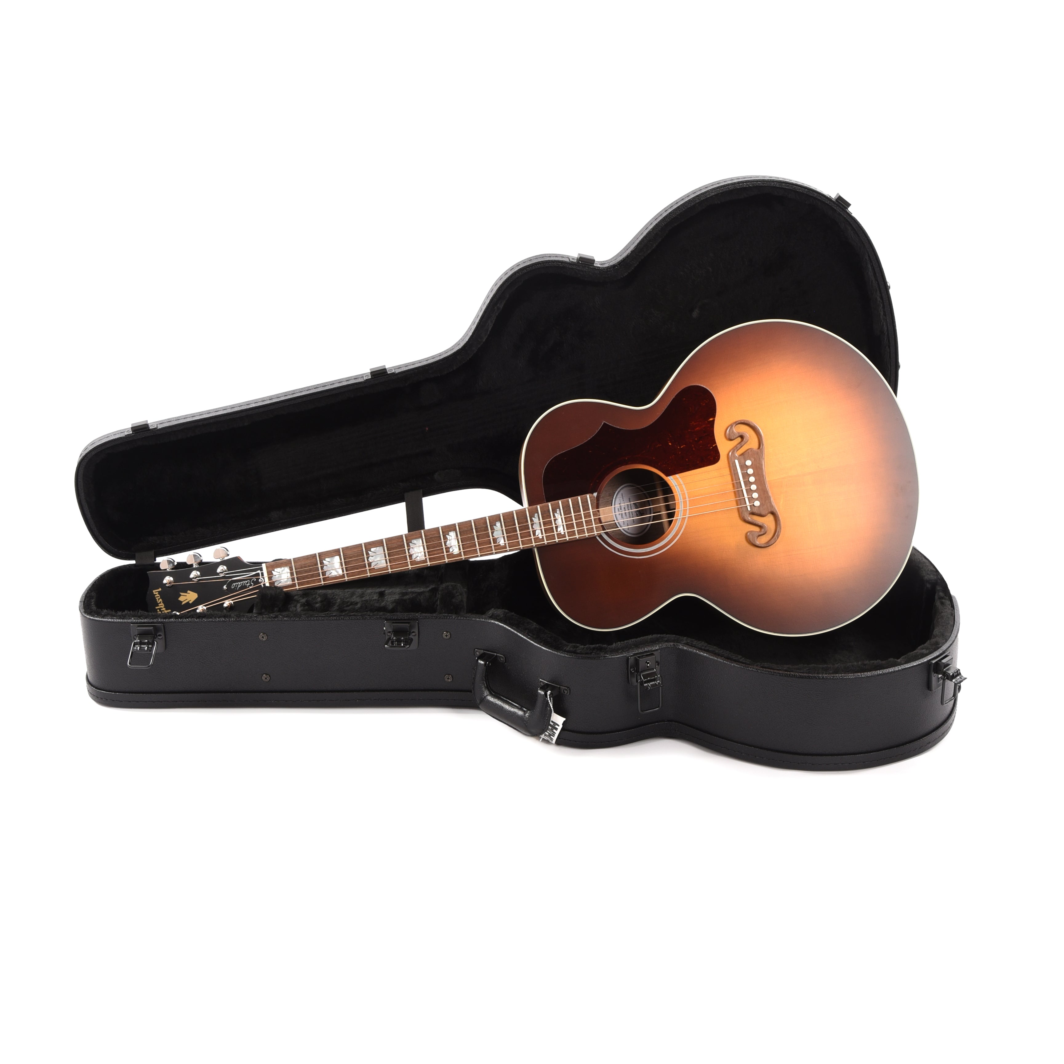 Gibson Modern SJ-200 Studio Walnut Satin Walnut Burst Acoustic Guitars / Jumbo