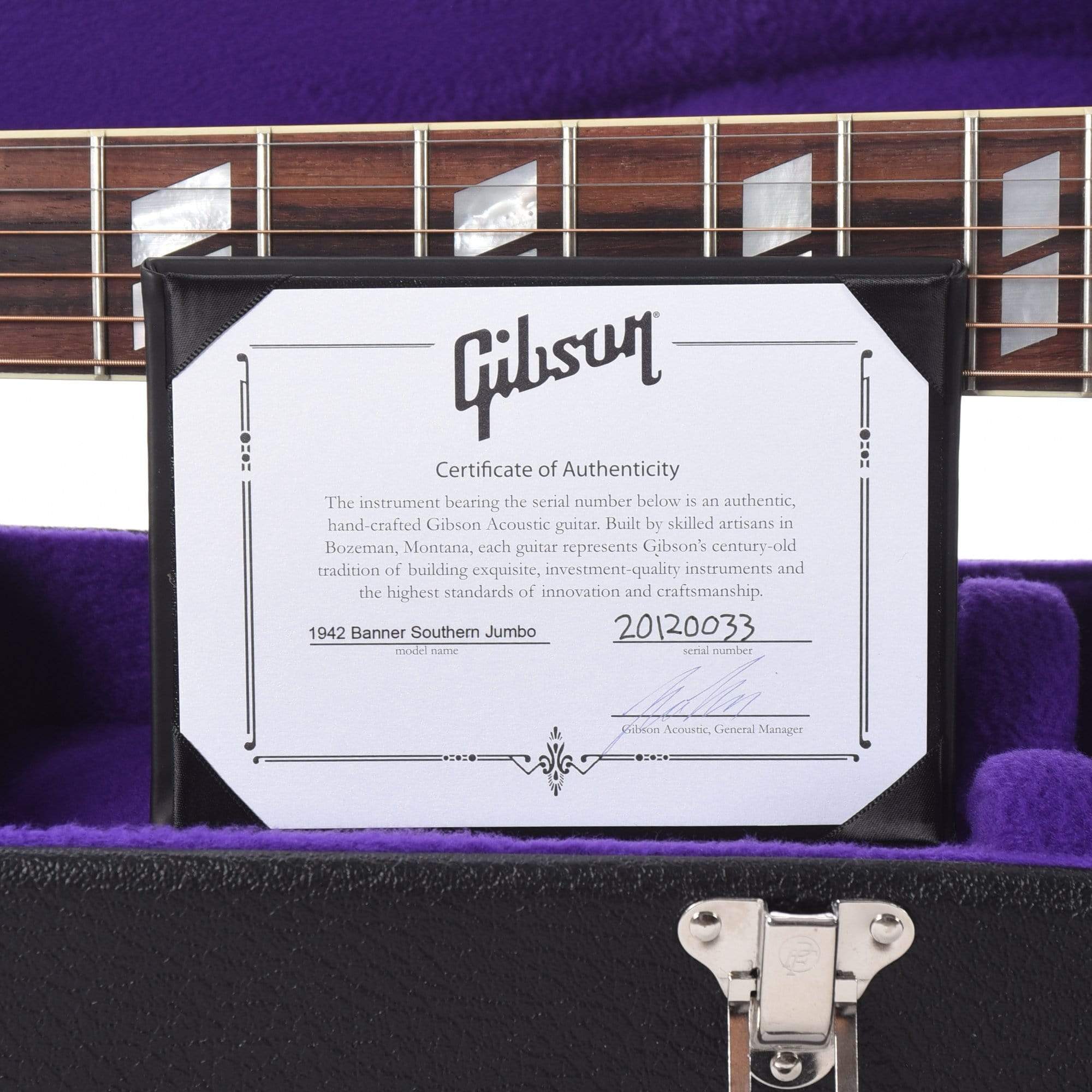 Gibson Montana Custom Shop Historic Reissue 1942 Banner Southern Jumbo Vintage Sunburst Acoustic Guitars / Jumbo