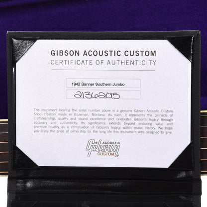 Gibson Montana Custom Shop Historic Reissue 1942 Banner Southern Jumbo Vintage Sunburst Acoustic Guitars / Jumbo