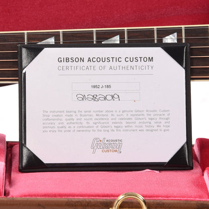 Gibson Montana Custom Shop Historic Reissue 1952 J-185 Vintage Sunburst Acoustic Guitars / Jumbo