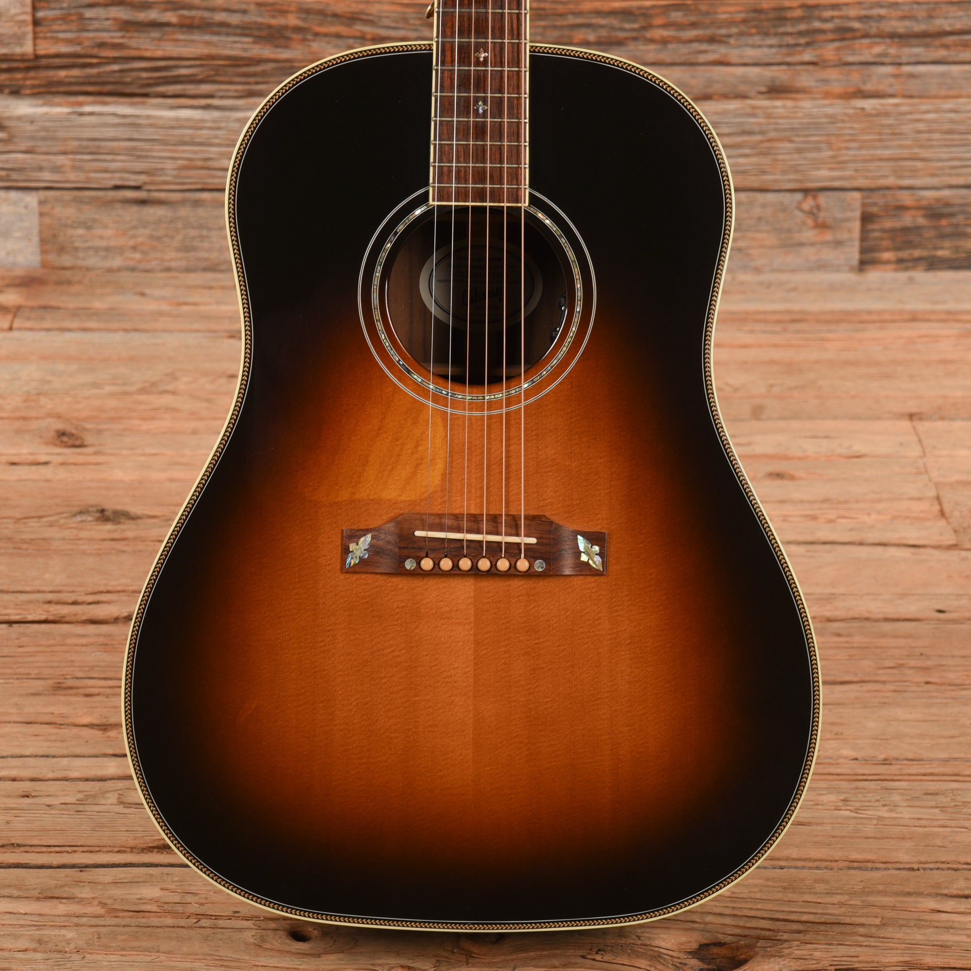 Gibson J-45 Custom Vintage Sunburst 2016 LEFTY Acoustic Guitars / Left-Handed