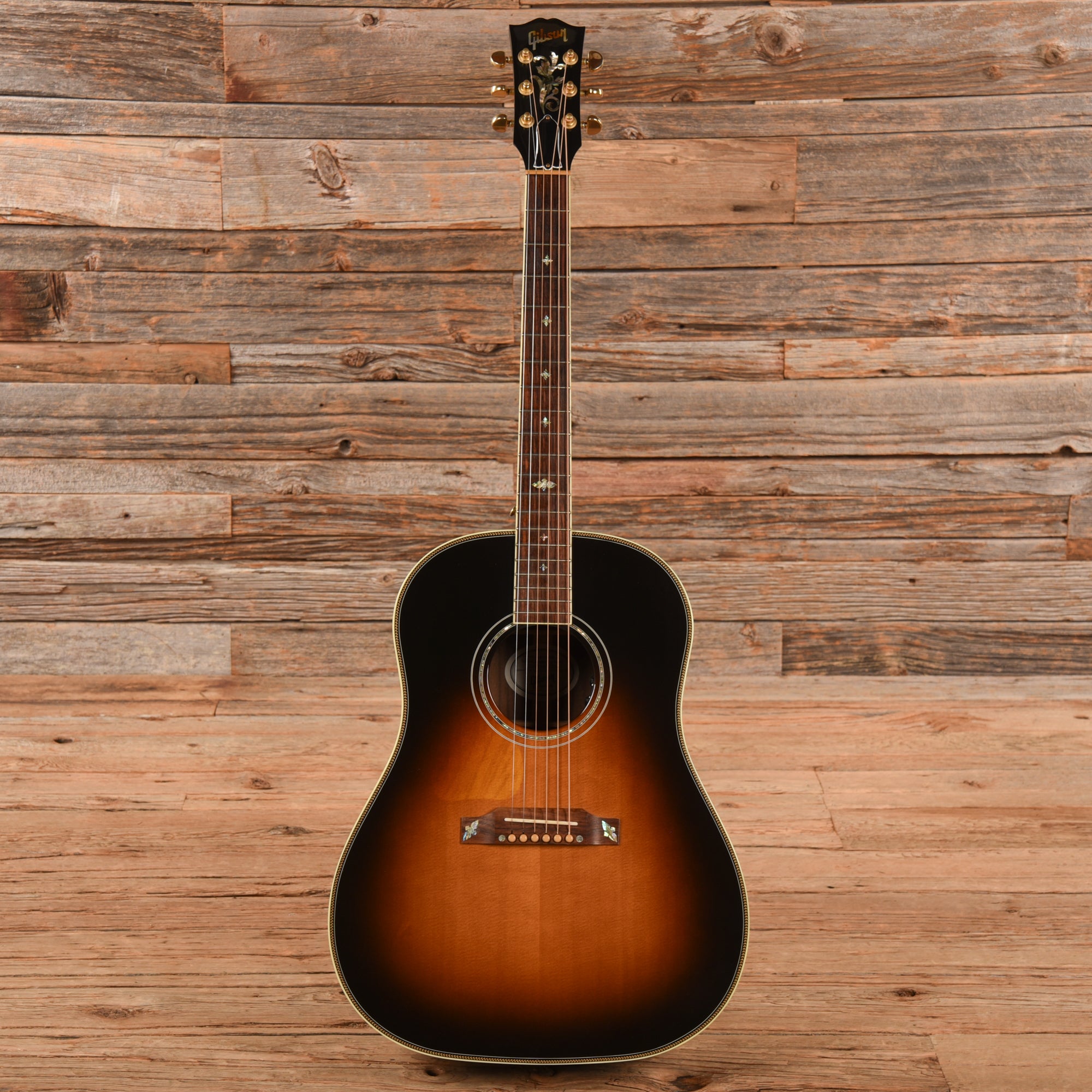 Gibson J-45 Custom Vintage Sunburst 2016 LEFTY Acoustic Guitars / Left-Handed