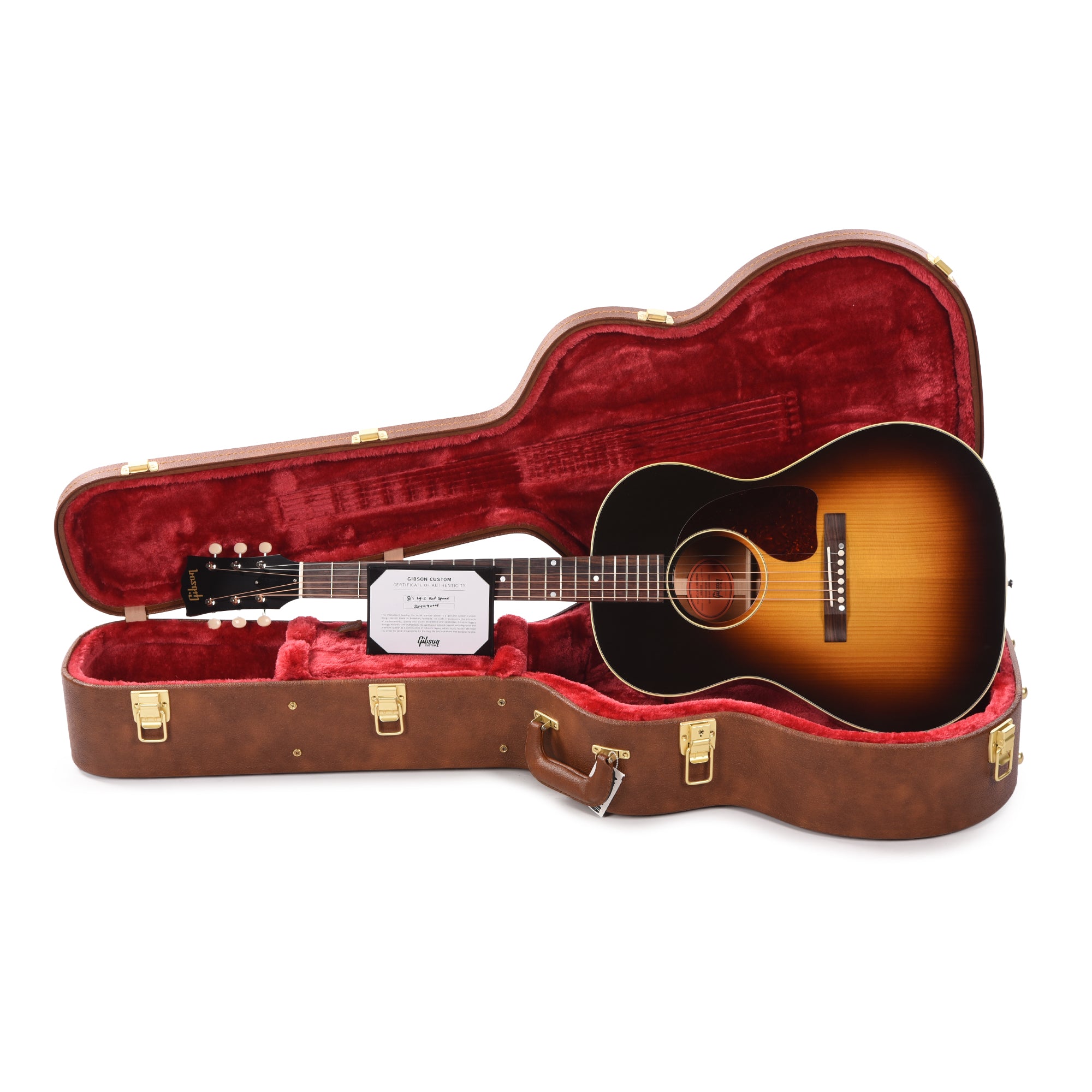 Gibson Original 50's LG-2 Original Vintage Sunburst Tight Burst Adirondack Spruce VOS Acoustic Guitars / OM and Auditorium